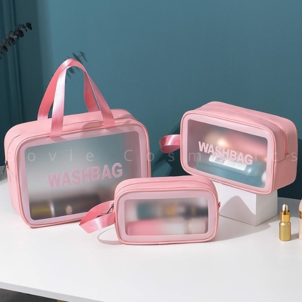 TÚI ĐỰNG MỸ PHẨM TRONG SUỐT JARY WASH BAG