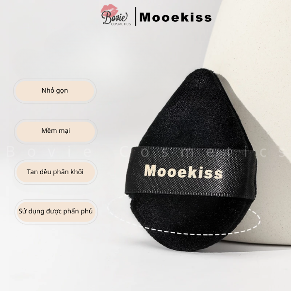 Bông trang điểm ngón tay Mooekiss mềm mại nhỏ gọn dễ mang theo