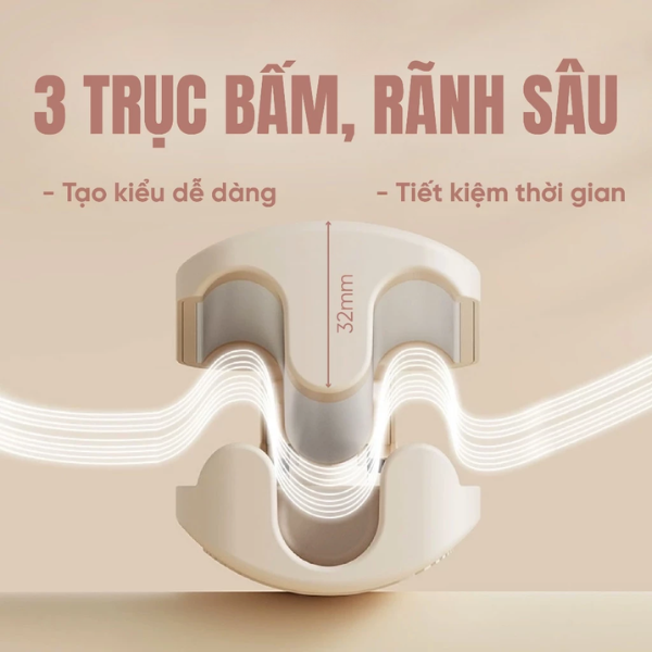 Máy Bấm Tóc Sóng Nước Jary Water Wave Hair Crimper Máy Uốn Sóng Tạo Kiểu Tóc