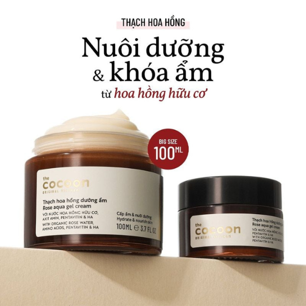 Thạch hoa hồng dưỡng ẩm Cocoon