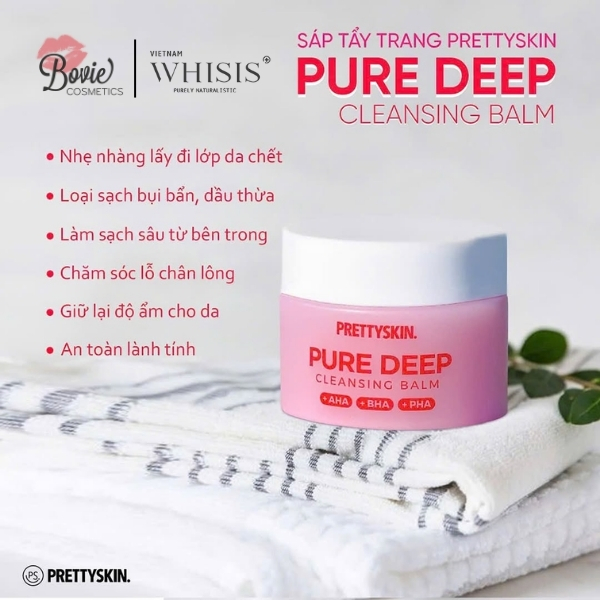 Sáp Tẩy Trang Prettyskin Pure Deep làm sạch sâu dễ nhũ hóa dưỡng ẩm da