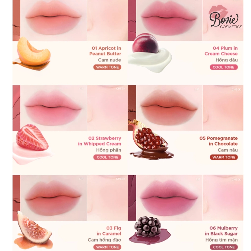 Son thỏi bấm mờ lì Lilybyred Milky Blur Fondue Bar 1.9g