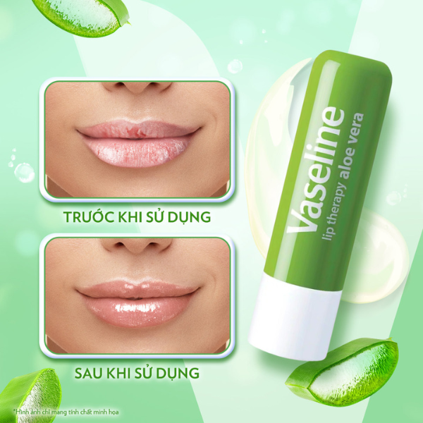 Son Dưỡng Môi Vaseline Lip Therapy Aloe Vera Lô Hội