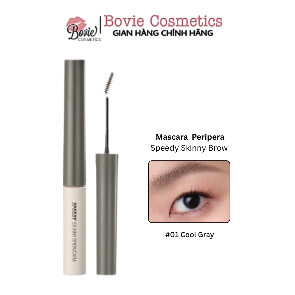 Mascara Chân Mày Peripera Có Màu Speedy Skinny Brow Mascara 3g