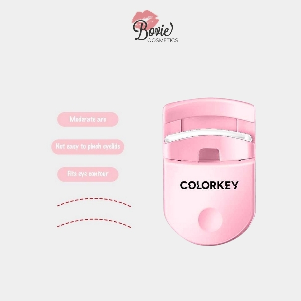 Bấm Mi COLORKEY Hỗ Trợ Mi Cong Màu Hồng Nhỏ Gọn