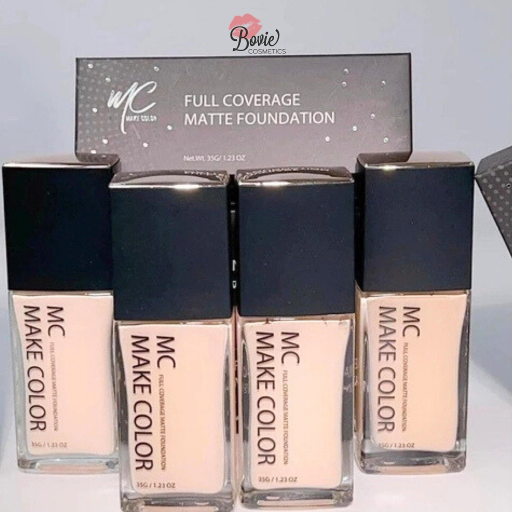 Kem Nền Kiềm Dầu Lâu Trôi Mc Make Color Full Coverage Matte Foundation 35g