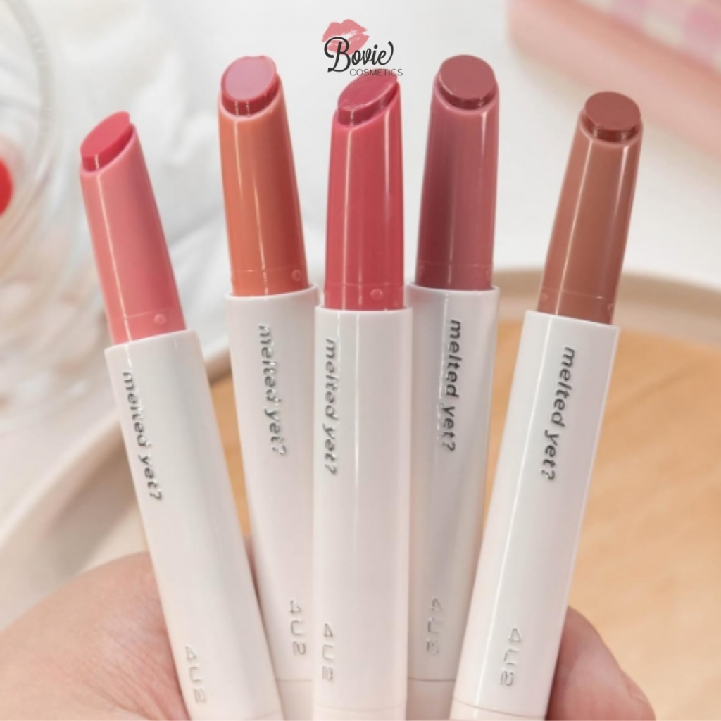 Son Dưỡng Bóng 4u2 Melted Yet Gloss Lip Son Kem Lì Mềm Mịn