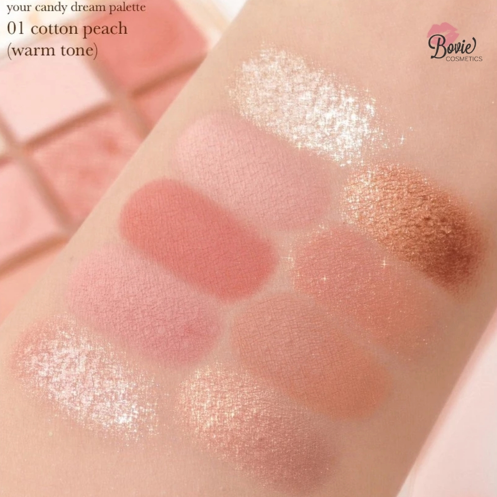 [MEILINDA] Bảng Mắt MEILINDA Your Candy Dream 9 Ô Kẹo Ngọt Nhũ Lì Vỏ Trong Thái Lan 5.4g MC3126