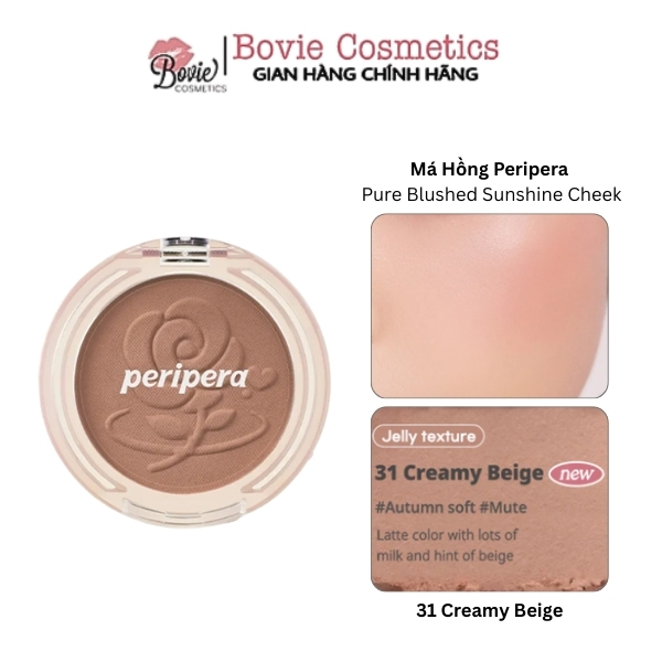 Phấn Má hồng Peripera Pure Blushed Sunshine Cheek 4.2g
