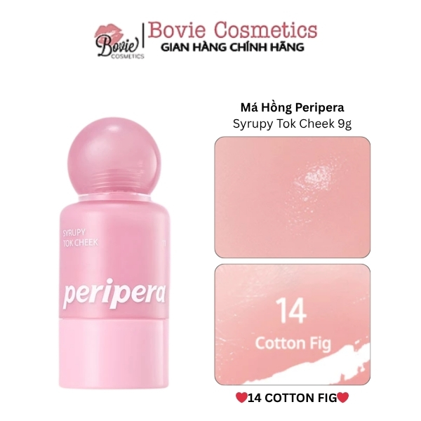 Má hồng dạng kem Peripera Syrupy Tok Cheek