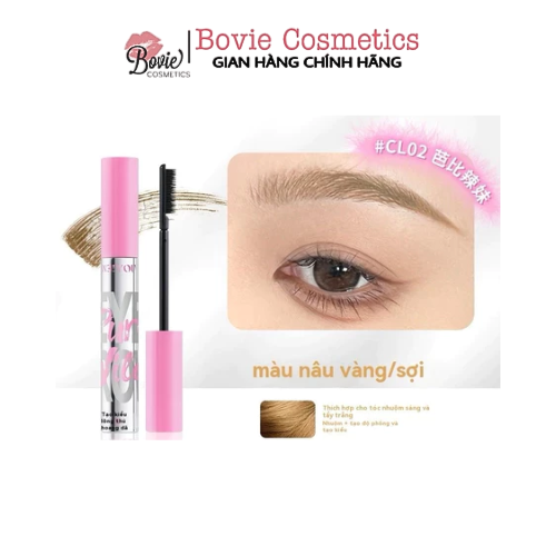 Mascara Lông Mày NEIYOU Nắp Bạc - Hồng Chống Thấm Nước Lâu Trôi Không Phai Màu Nhuộm Màu Nhẹ Nhàng