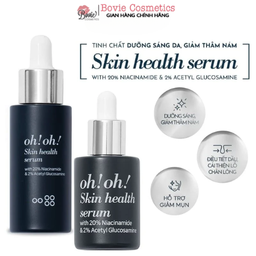 Serum oh!oh! Dưỡng Sáng Da, Giảm Thâm Nám Skin Health Serum (with 20% Niacinamide & 2% Acetyl Glucosamine)
