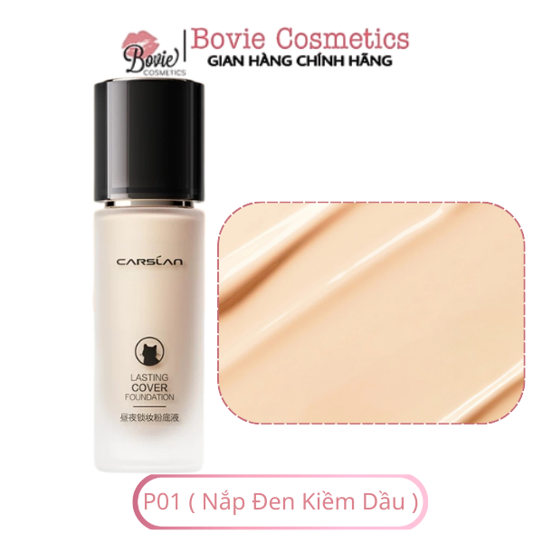 Kem Nền Carslan Dạng Lỏng Kiểm Soát Dầu Lâu Trôi Chống Thấm Nước Suốt 24h
