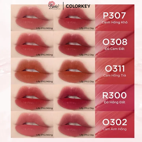 Son Kem Lì Siêu Mịn Môi Colorkey Soft Matte Water Tint 1.8g