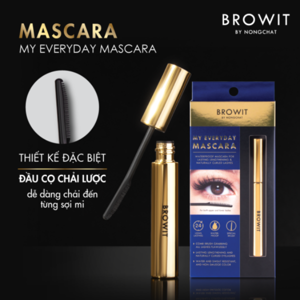 Chuốt mi Mascara Browit by NongChat Thái Chuyên Dụng Cho Makeup