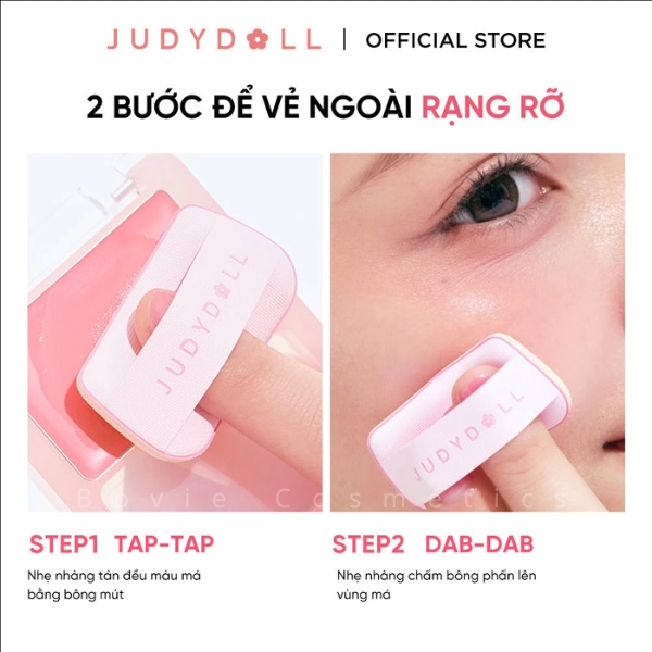 Má Hồng Kem JUDYDOLL Căng Bóng Lâu Trôi Mềm Mịn Glow Blush Balm
