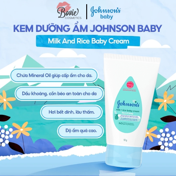 Kem Dưỡng Ẩm Mặt Và Cơ Thể Johnson's Baby Face & Body