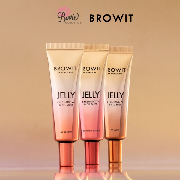 Kem Má Hồng Và Phấn Mắt Browit By NongChat Jelly Eyeshadow & Blusher 10g