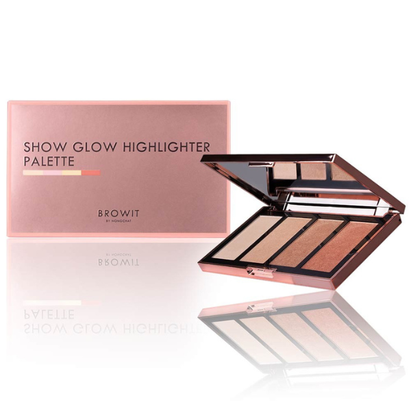Bảng highlight chuyên nghiệp Nongchat Thái lan Browit Show Glow 4g x 4Colors