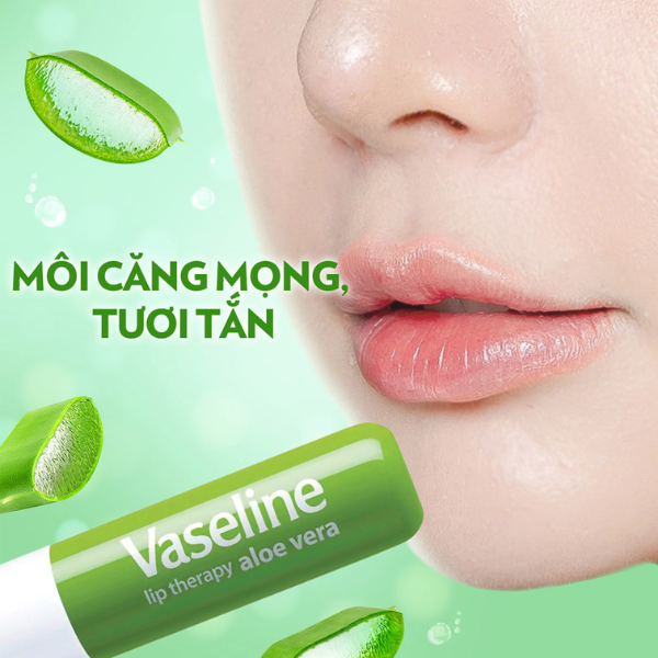 Son Dưỡng Môi Vaseline Lip Therapy Aloe Vera Lô Hội