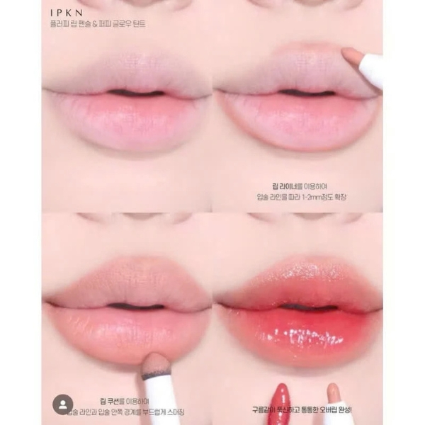 Chì Kẻ Viền Môi 2 Đầu IPKN Fluffy Lip Pencil