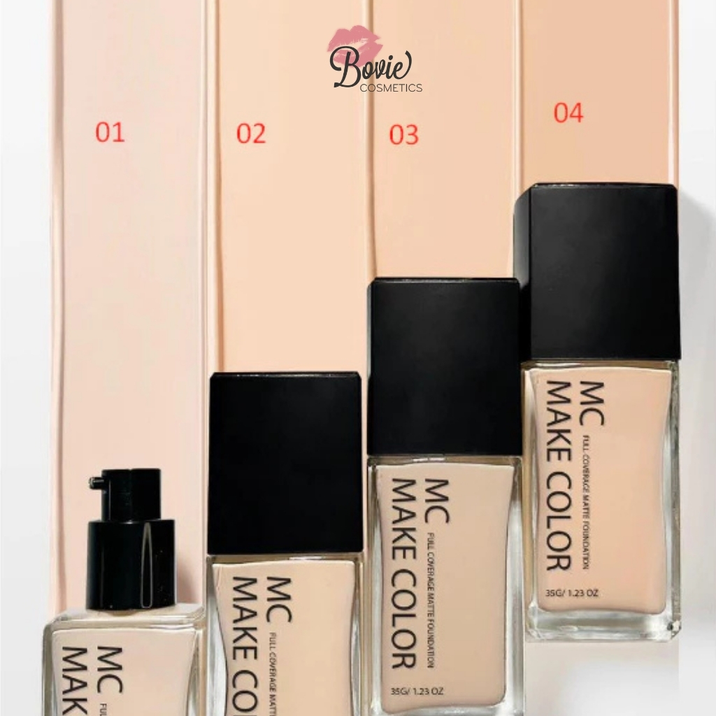 Kem Nền Kiềm Dầu Lâu Trôi Mc Make Color Full Coverage Matte Foundation 35g