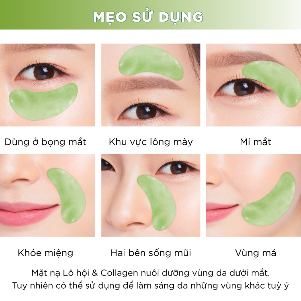 Mặt Nạ Lô Hội Và Collagen Mắt Baby Bright Aloe Vera & Fresh Collagen Eye Mask