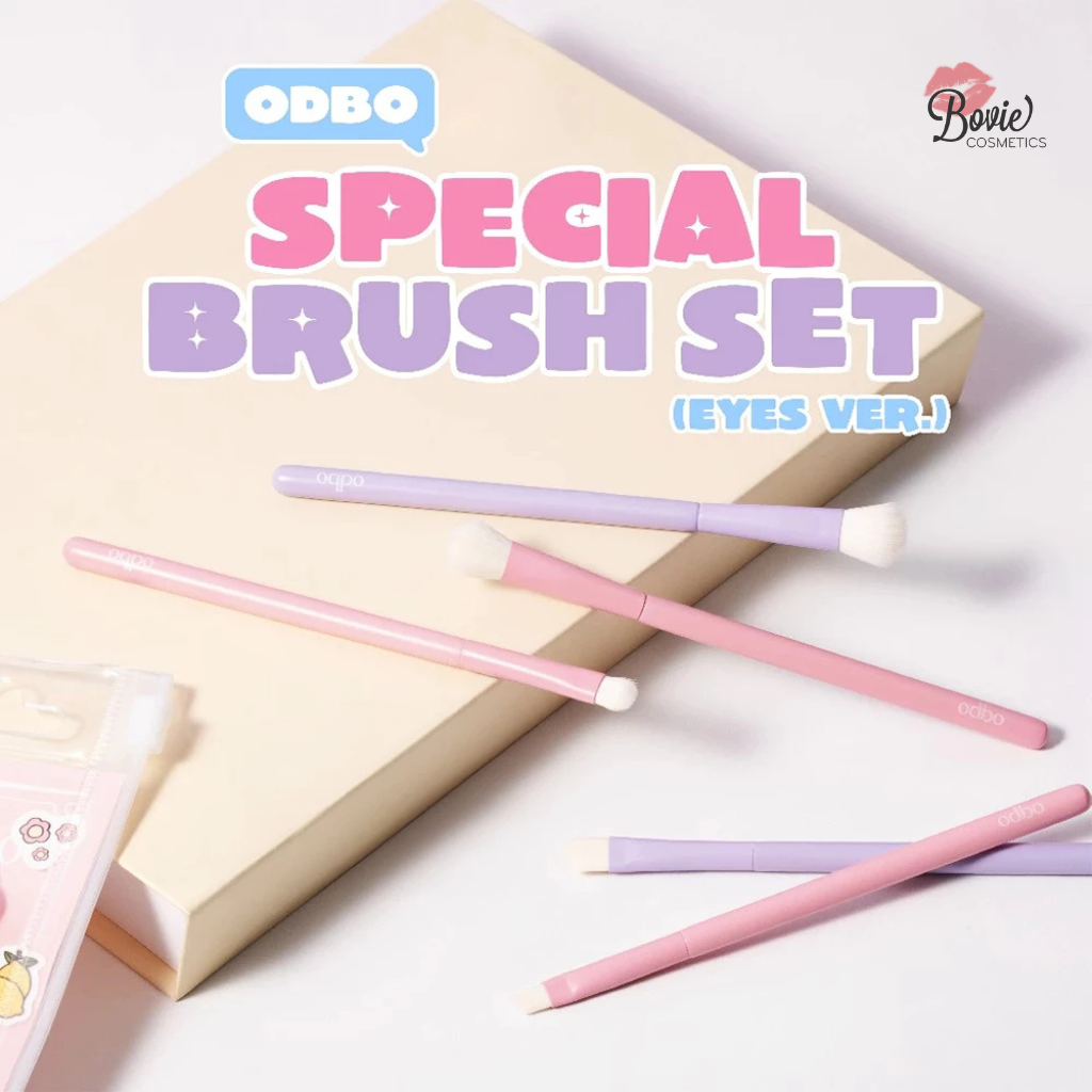 Set Cọ Trang Điểm 5 Cây Kèm Túi Đựng Odbo Special Brush Set OD8061