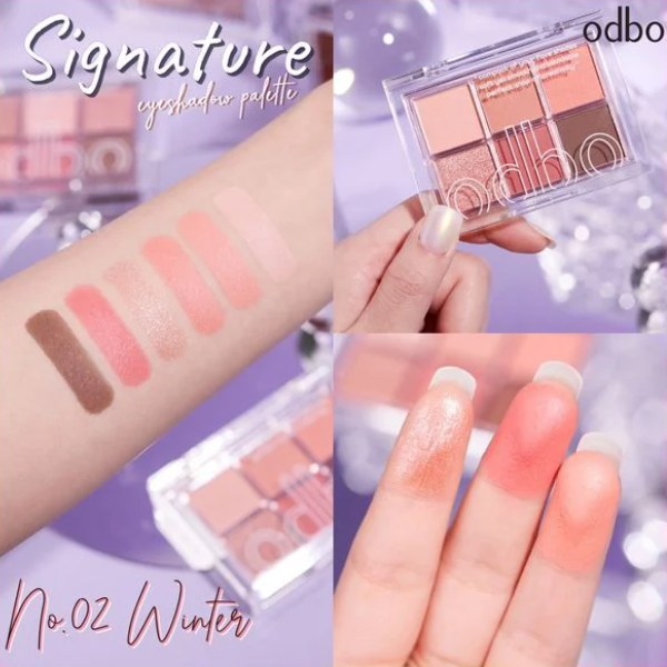 Bảng phấn mắt 6 ô Odbo Signature Eyeshadow Palette OD276