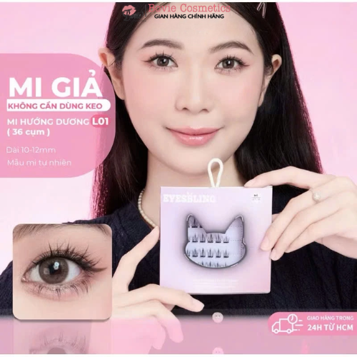 Mi giả tự dính không cần dùng keo EyesBling- thế hệ mới có thể tái sử dụng nhiều lần (bao bì mới cải tiến hơn)
