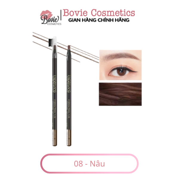 Chì xé kẻ chân mày Haozhuang cứng phẩy sợi Eyebrow Pencil