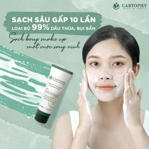 Sữa Rửa Mặt Làm Sạch Sâu, Phục Hồi Da Caryophy Portulaca Cleansing Foam 150ml