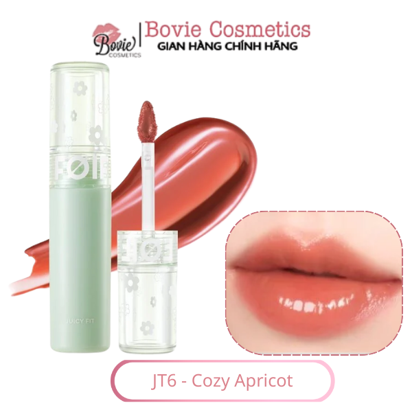 Son Tint Bóng Thuần Chay, Ẩm Mọng, Bền Màu FOIF Juicy Fit Tint