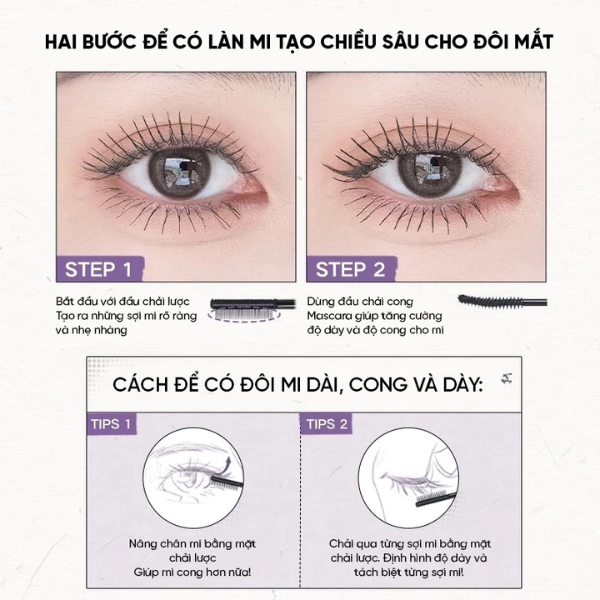 Chuốt Mi Hai Đầu Judydoll Volume & Curling Mascara Duo