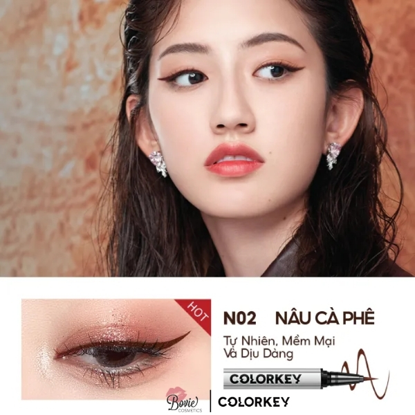 Bút Kẻ Mắt Nước Lâu Trôi Colorkey Floating Color Liquid Eyeliner 0.5ml