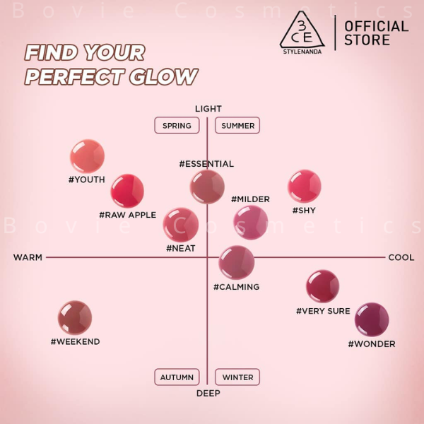 Son Bóng Dạng Gel 3CE Drop Glow Gel 4g