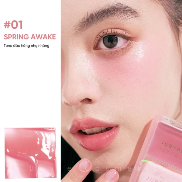 Má Hồng Kem JUDYDOLL Căng Bóng Lâu Trôi Mềm Mịn Glow Blush Balm