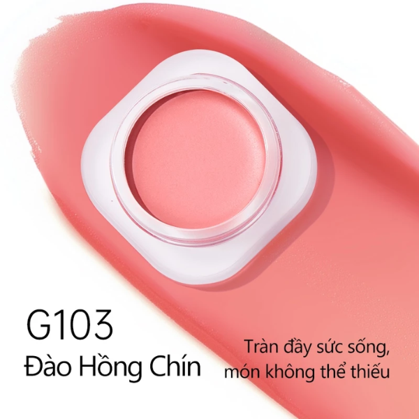 Má Hồng Kem Mooekiss Má Hồng Đơn Sắc Dạng Kem   Romantic Diverse Colors Blush 5g