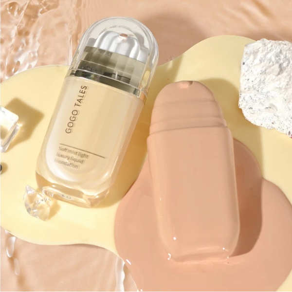 Kem nền GOGO TALES mỏng mịn che khuyết điểm tự nhiên Light Transparent Makeup Holding Liquid Foundation GT518