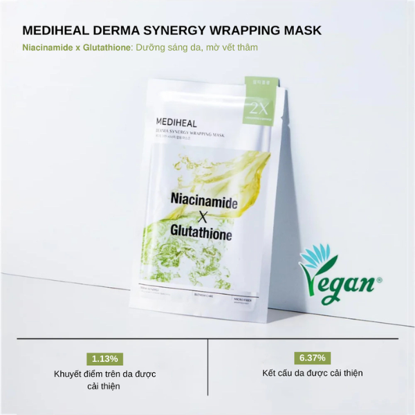 Mặt Nạ Dưỡng Da Mediheal Derma Synergy Wrapping Mask Cấp Ẩm, Phục Hồi, Hỗ Trợ Sáng Da