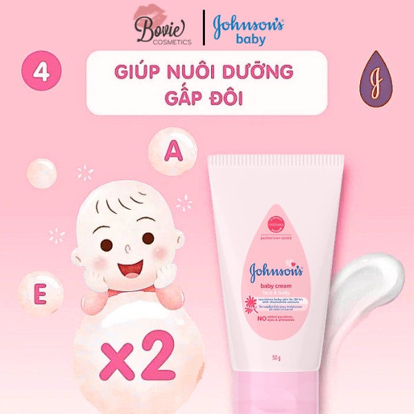 Kem Dưỡng Ẩm Mặt Và Cơ Thể Johnson's Baby Face & Body