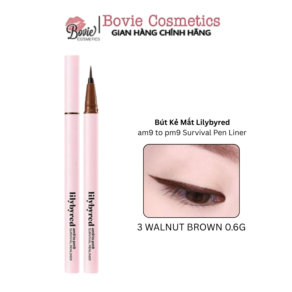 Bút Kẻ Mắt Nước Lilybyred Siêu Mảnh, Chống Trôi am9 to pm9 Survival Pen Liner