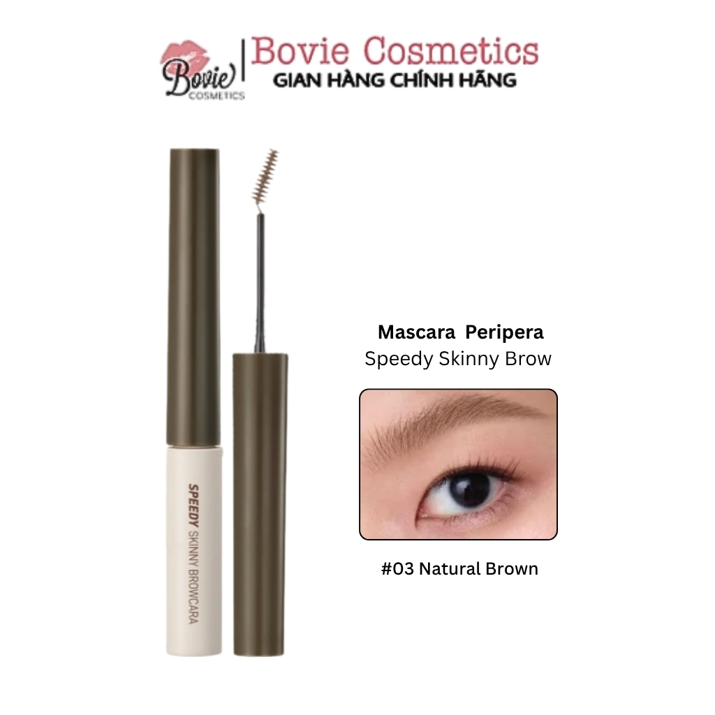 Mascara Chân Mày Peripera Có Màu Speedy Skinny Brow Mascara 3g