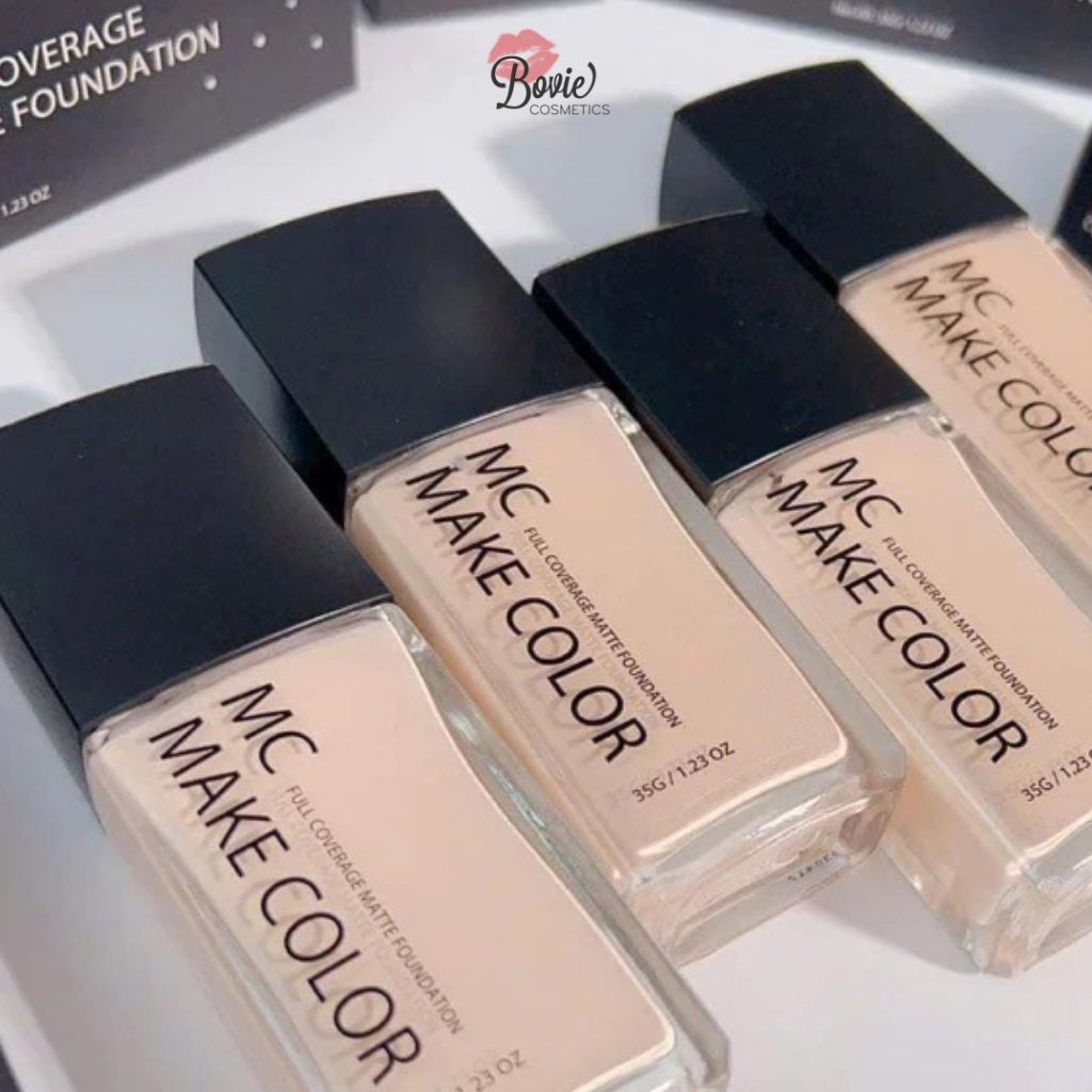 Kem Nền Kiềm Dầu Lâu Trôi Mc Make Color Full Coverage Matte Foundation 35g
