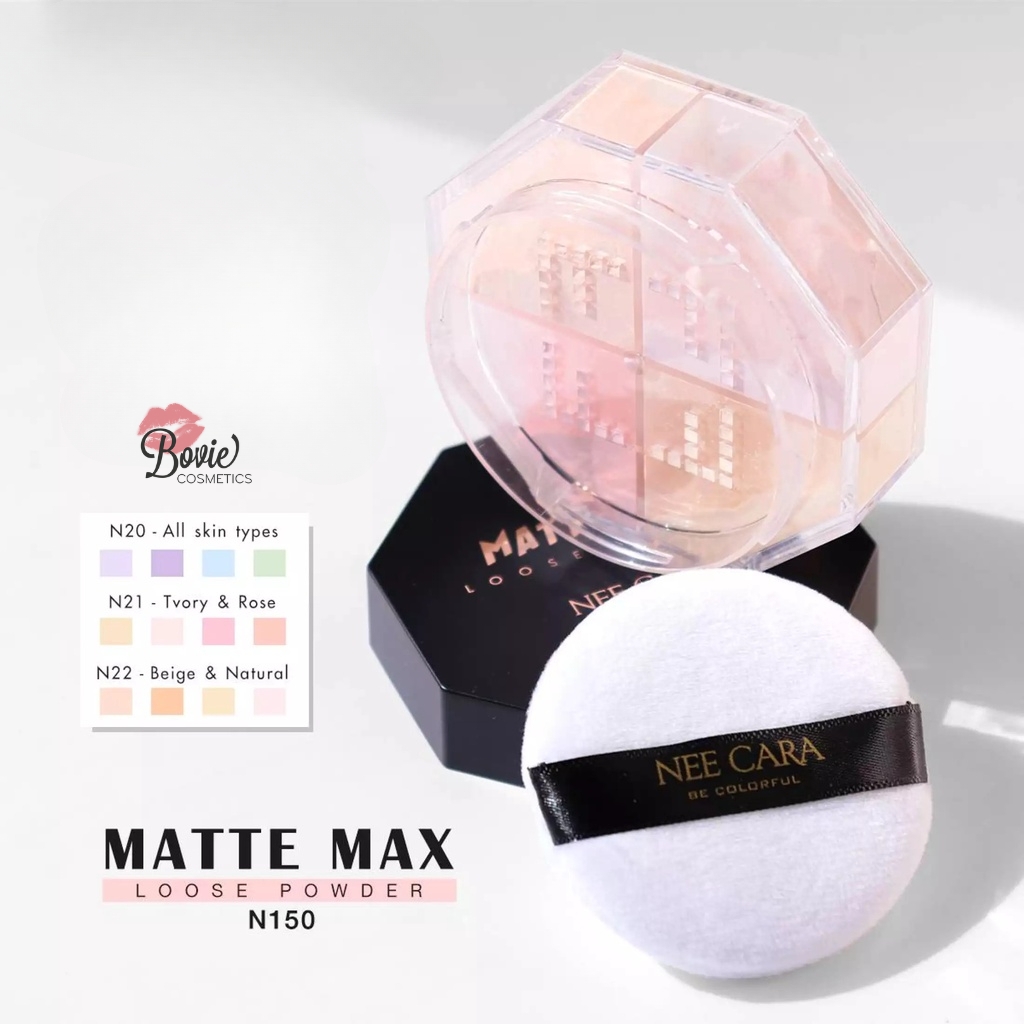 Phấn Phủ Bột Kiềm Dầu Điều Chỉnh Sắc Tố Da Nee Cara Max Loose Powder N150