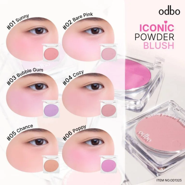 Phấn má hồng Odbo Iconic Powder Blush 4.2g OD1325