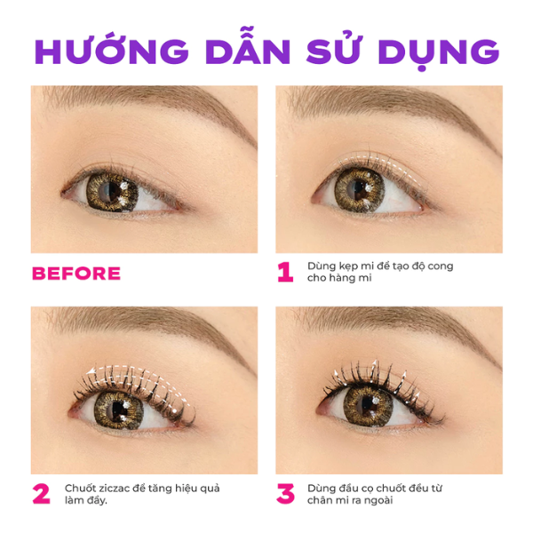 Chuốt Mi Lemonade SuperNatural Mascara Làm Dài, Dày Và Cong Mi Màu Đen