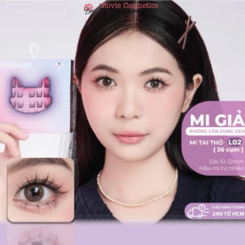 Mi giả tự dính không cần dùng keo EyesBling- thế hệ mới có thể tái sử dụng nhiều lần (bao bì mới cải tiến hơn)