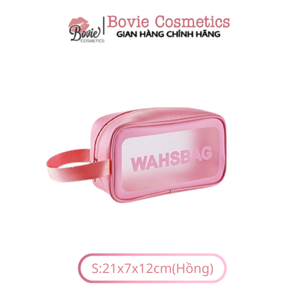 Túi đựng mỹ phẩm du lịch WASH BAG trong suốt, túi đựng đồ trang điểm mini cao cấp cực xinh