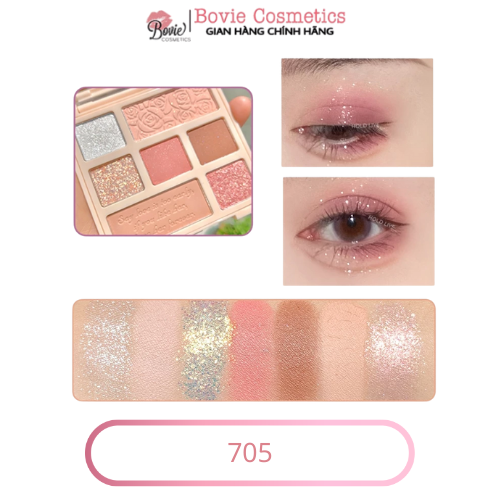 Bảng Phấn Mắt 7 ô Hold Live Paris Garden Eyeshadow Palette HL527
